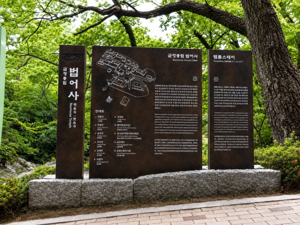 부산시 금정구 범어사 안내판 설치공사